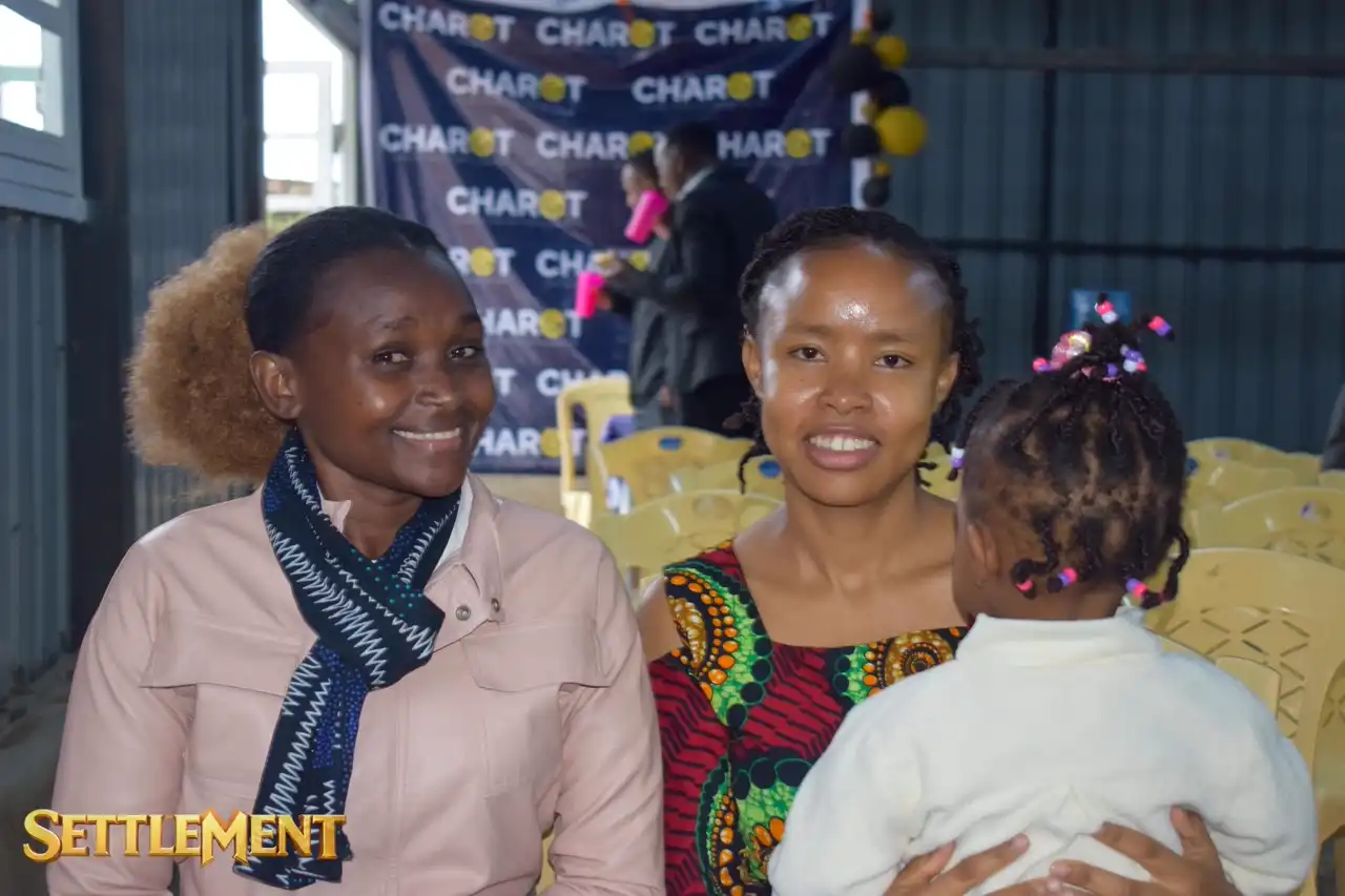 Church members and friends sharing a meal